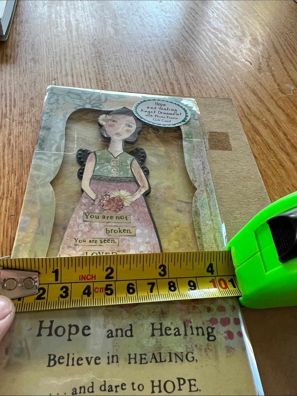 Kelly Rae Roberts Hope and Healing Angel Ornament and Photo Frame Gift Card set - Picture 7 of 7